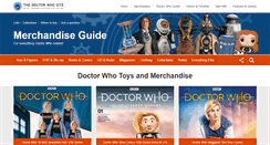 Desktop Screenshot of merchandise.thedoctorwhosite.co.uk