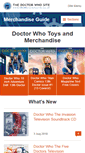 Mobile Screenshot of merchandise.thedoctorwhosite.co.uk