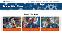 Desktop Screenshot of news.thedoctorwhosite.co.uk